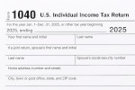 IRS Form 1040 for 2025